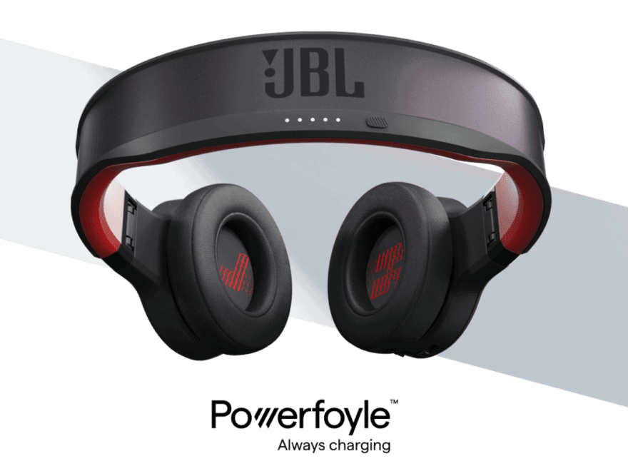 New JBL headphones boast potentially eternal battery life, thanks to Exeger’s Powerfoyle light-harvesting material