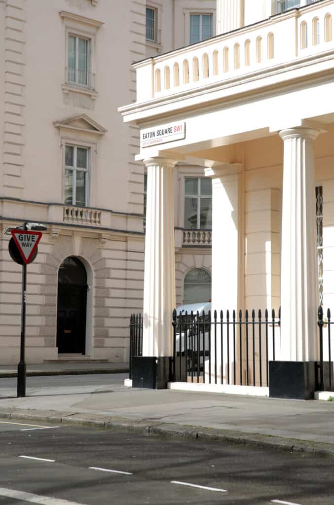 Residential property on Eaton Square, London