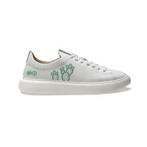 POZ sneaker - Off White Special Edition with Green Cucti Embroidery