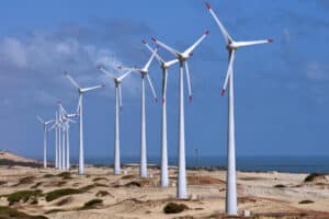 Image of onshore wind turbines in Brazil