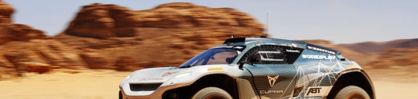 ABT CUPRA XE during the Desert X-Prix in Alula, Saudi Arabia. (Photo Credit: Sam Bloxham / LAT Images)