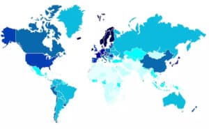 World map of Green Growth Index 2021