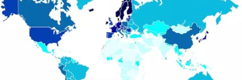World map of Green Growth Index 2021