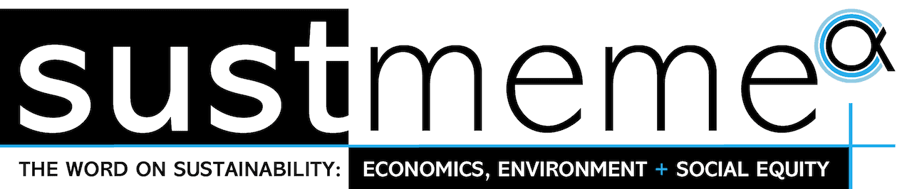 SustMeme Banner logo - The Word on Sustainability: Economics, Environment + Social Equity