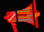 Wordcloud created mostly using tags from the accompanying Guest Blog presented in the shape of red megaphone on black background.