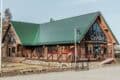 Mock-up of timber CityAlko store with solar roof in Pale Green to match colour palette of weathered copper on historic buildings.