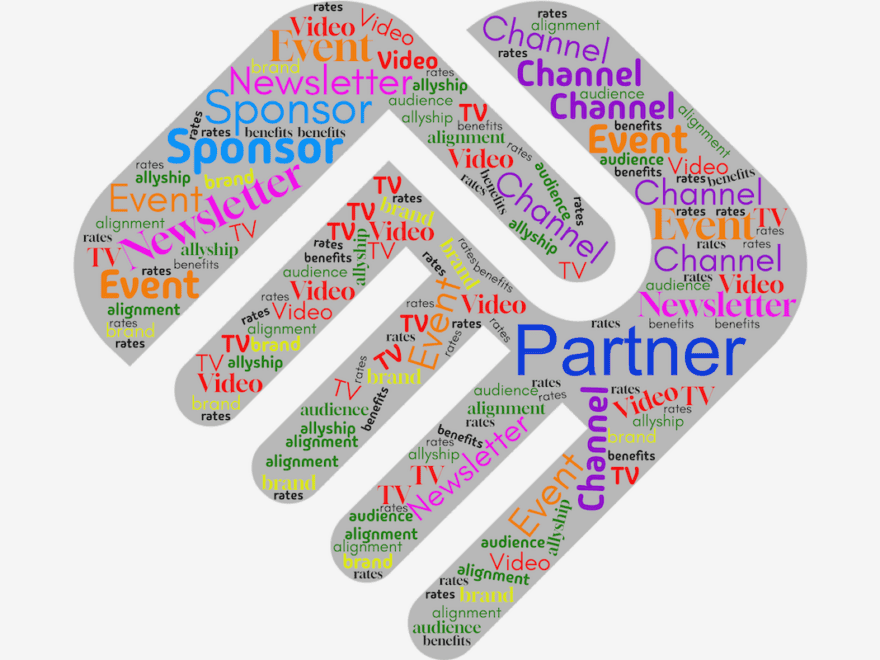Graphic created on WordClouds.com — published by Zygomatic – using keywords from Partnerships page in shape of handshake, no background.